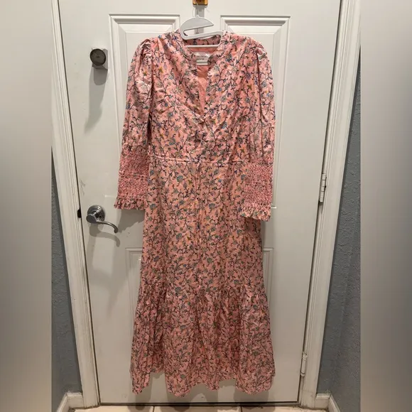HYACINTH HOUSE Light Pink Floral Lucille Maxi Dress