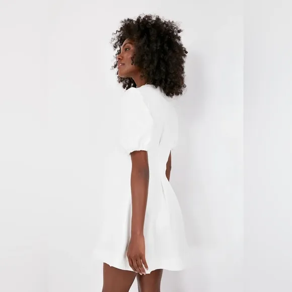 Hyacinth House White Denim Emelia Mini Dress (XXL)