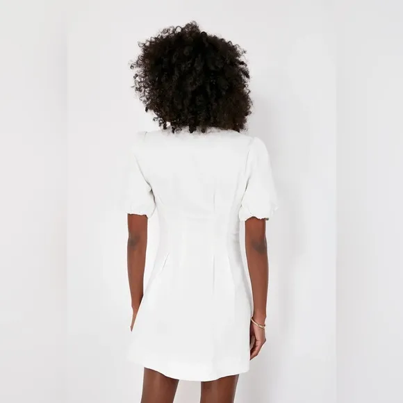 Hyacinth House White Denim Emelia Mini Dress (XXL)