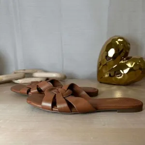 INC Brown Braided‎ Sandals