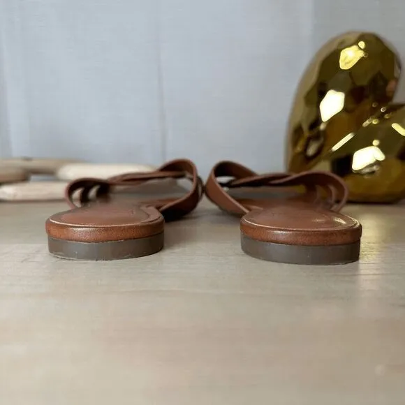 INC Brown Braided‎ Sandals