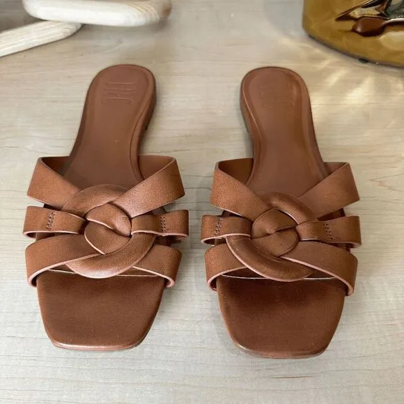 INC Brown Braided‎ Sandals