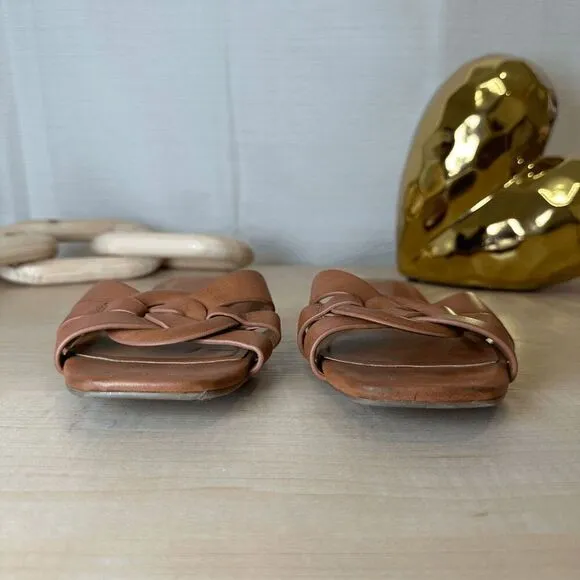 INC Brown Braided‎ Sandals