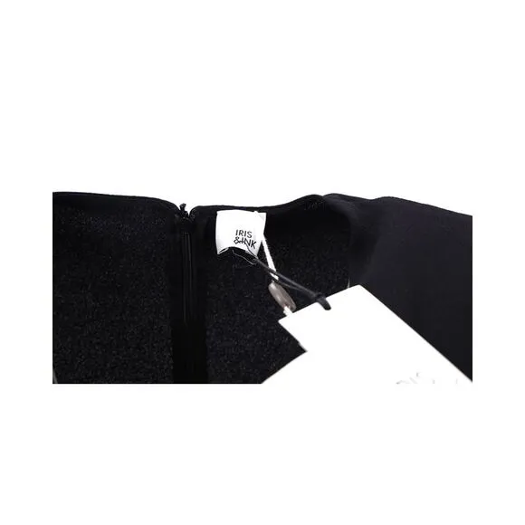Iris &amp; Ink Sleeveless Sheath Dress in Black Polyester