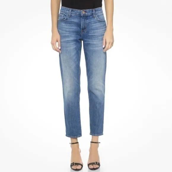 J Brand 9057 Cropped‎ Ellis Straight Jeans Rival