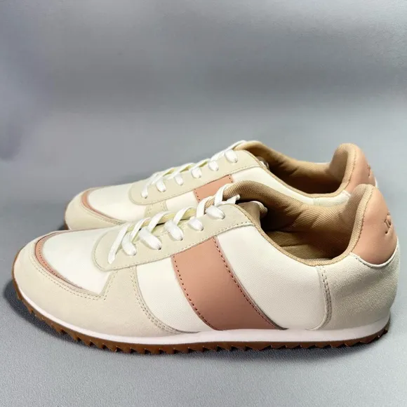 J. Crew Colorblock Clayivory Casual Sneakers 9.5 NWOB