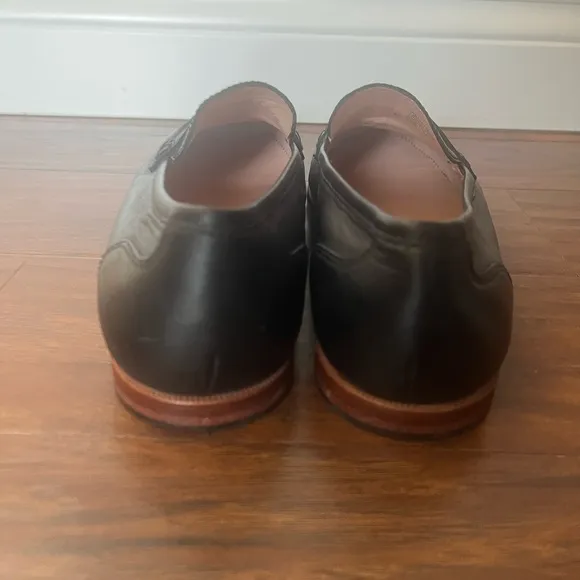 J Crew Ryan Penny Loafers Black Leather-Size 11
