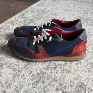 Jared Lang Camouflage Tech Camo Suede leather Sneakers size 9 in GUC size 42