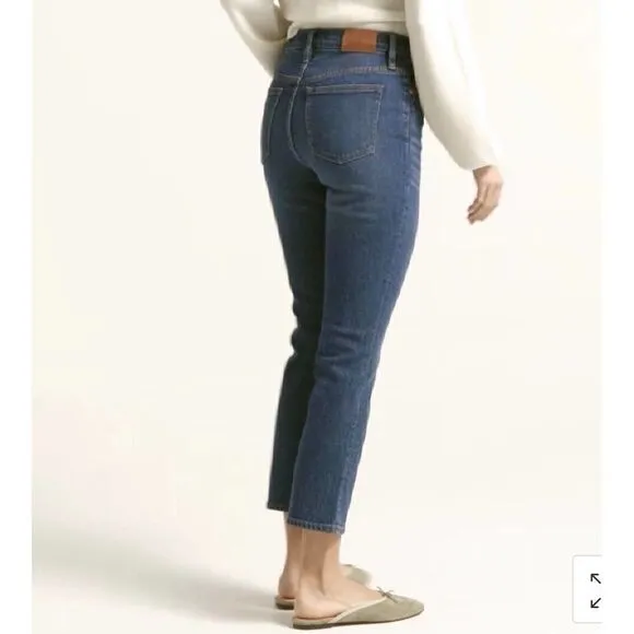 J.Crew 10&quot; Demi-Boot Crop Jean In Stone  Street Wash Size 30