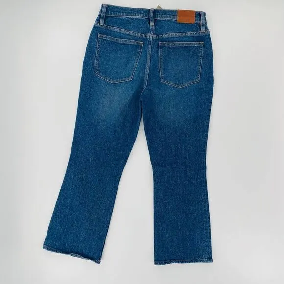 J.Crew 10&quot; Demi-Boot Crop Jean In Stone  Street Wash Size 30