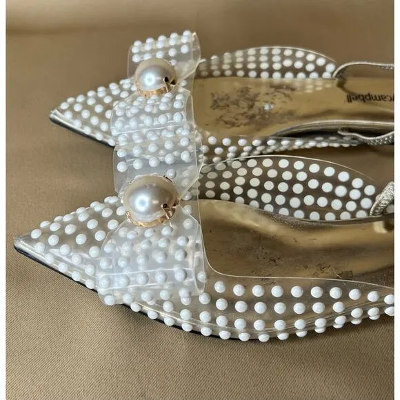 Jeffrey Campbell Pearl Flats Sandals 7 New