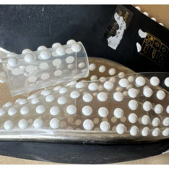Jeffrey Campbell Pearl Flats Sandals 7 New
