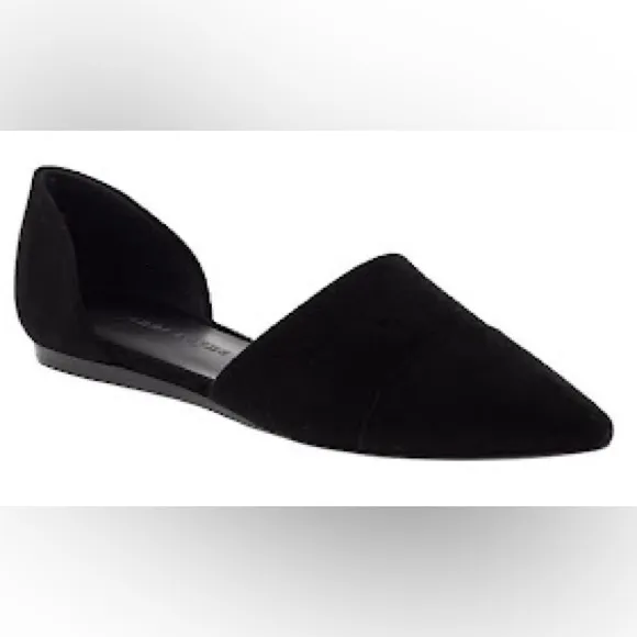 Jenni Kayne Suede D'Orsay Flats SZ.39 BLACK