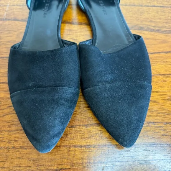 Jenni Kayne Suede D'Orsay Flats SZ.39 BLACK