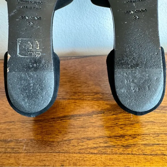 Jenni Kayne Suede D'Orsay Flats SZ.39 BLACK