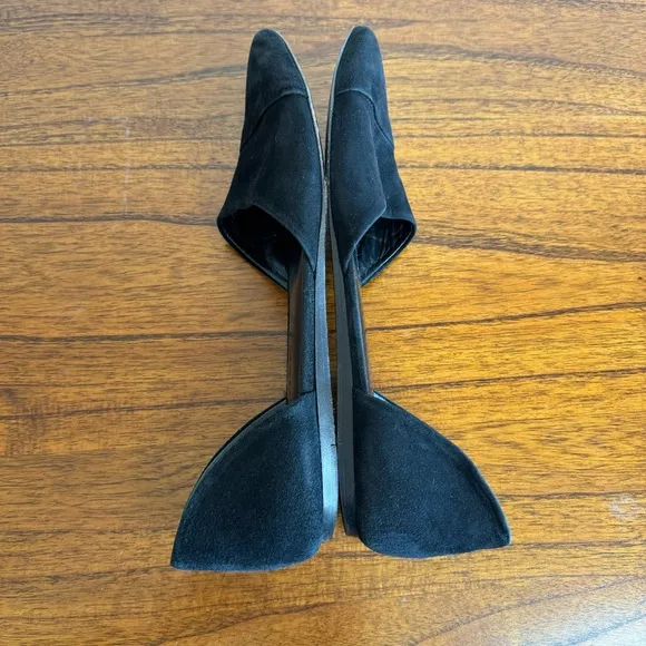 Jenni Kayne Suede D'Orsay Flats SZ.39 BLACK