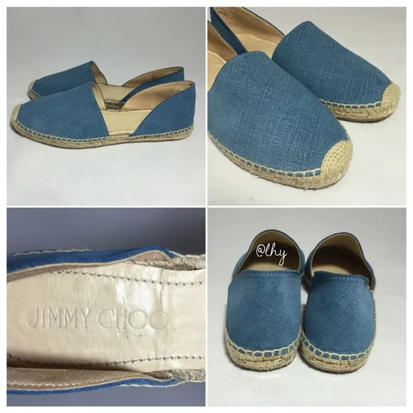 JIMMY CHOO DREYA D'ORSAY ESPADRILLE FLATS