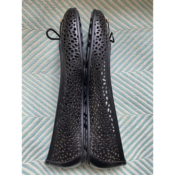 JIMMY CHOO Walsh Perforated Leather Ballet Flats