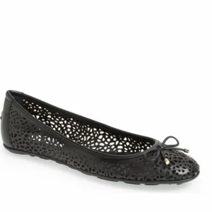 JIMMY CHOO Walsh Perforated Leather Ballet Flats