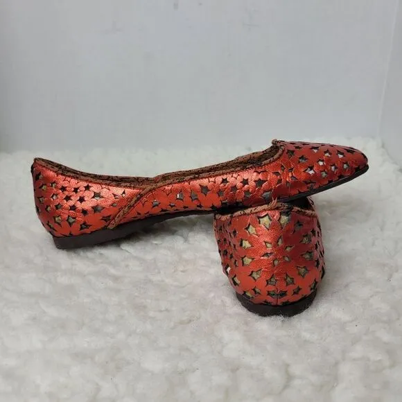Jimmy Choo Women's Size 7 Momo  Star Res Laser Cut Ballet Flats