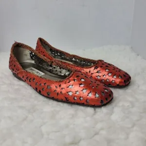 Jimmy Choo Women's Size 7 Momo  Star Res Laser Cut Ballet Flats