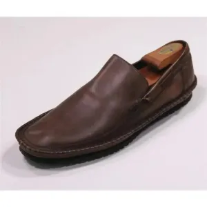 John Varvatos Brown Leather Moccasin Loafers Men's US 11.5