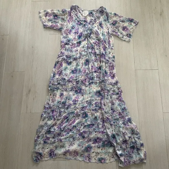 Johnny Was Glinda Silk Maxi Dress