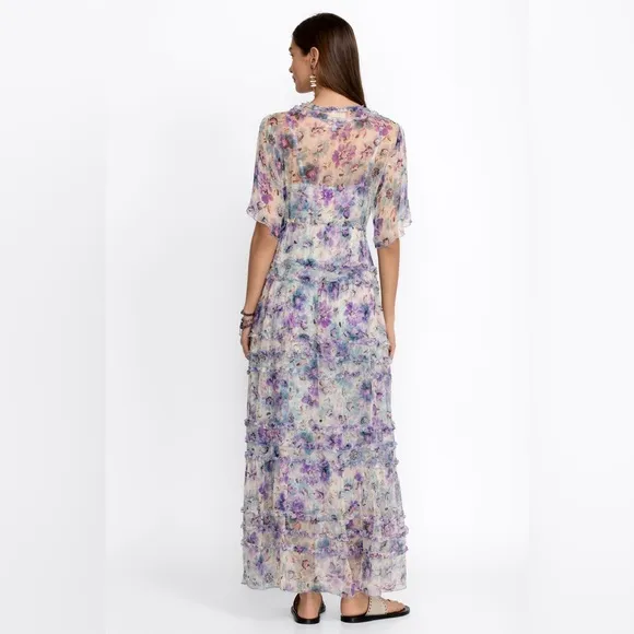 Johnny Was Glinda Silk Maxi Dress