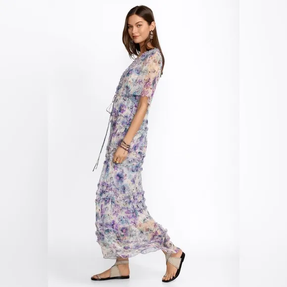 Johnny Was Glinda Silk Maxi Dress