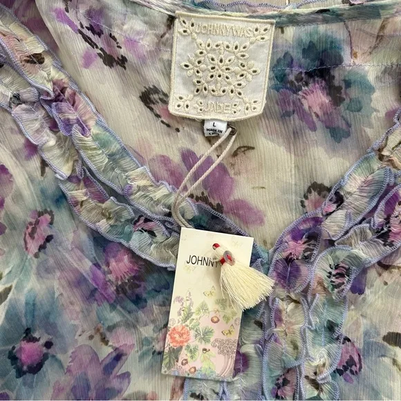 Johnny Was Glinda Silk Maxi Dress