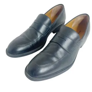 Johnston &amp; Murphy Black Leather Penny Loafers Men's Size 13