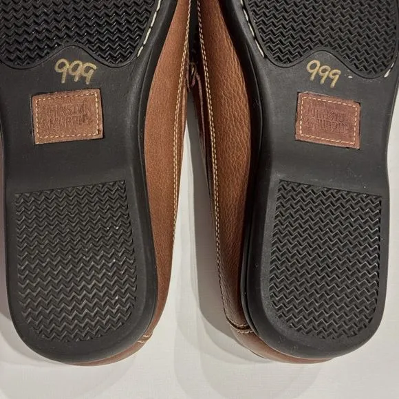 Johnston &amp; Murphy Brown Soft Sheepskin Leather Tassel Loafers Men's Size 9.5M