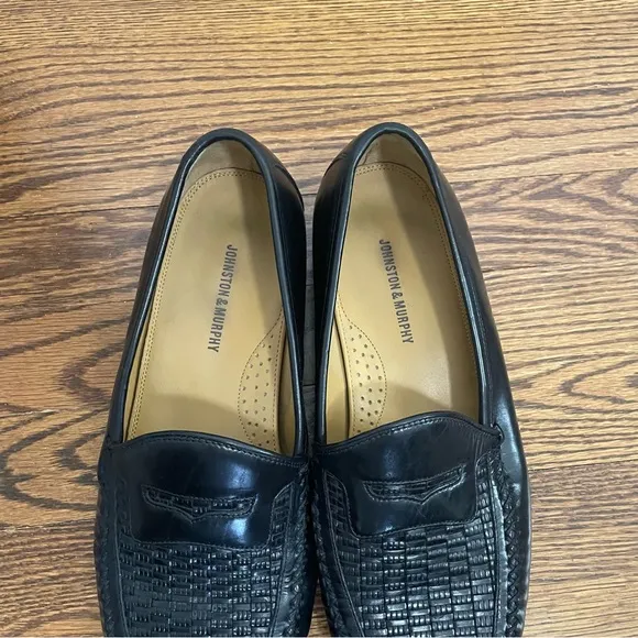 Johnston &amp; Murphy Men's Black Loafer Dress Shoe Size 10M