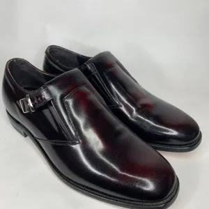 Johnston‎ Murphy Aristocraft Shoes Mens 10 Red Burgundy Leather Buckle Loafers