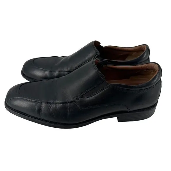 Johnston Murphy XC4 Stanton Moc Venetian Waterproof Loafers Black Leather 11.5 M