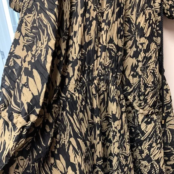 Jonathan Simkhai Tiff printed plissé-georgette maxi dress size 4
