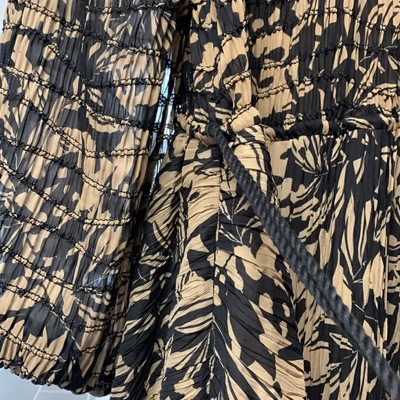 Jonathan Simkhai Tiff printed plissé-georgette maxi dress size 4