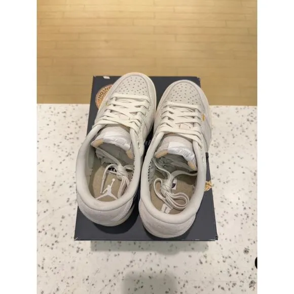 Jordan 1 Retro AJKO Low SP Union Sail Leather Muslin Neutral Grey DZ4864 100