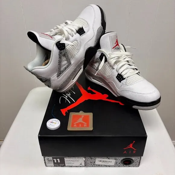 Jordan 4 Retro White Cement 2016 (840606-192), Size 11