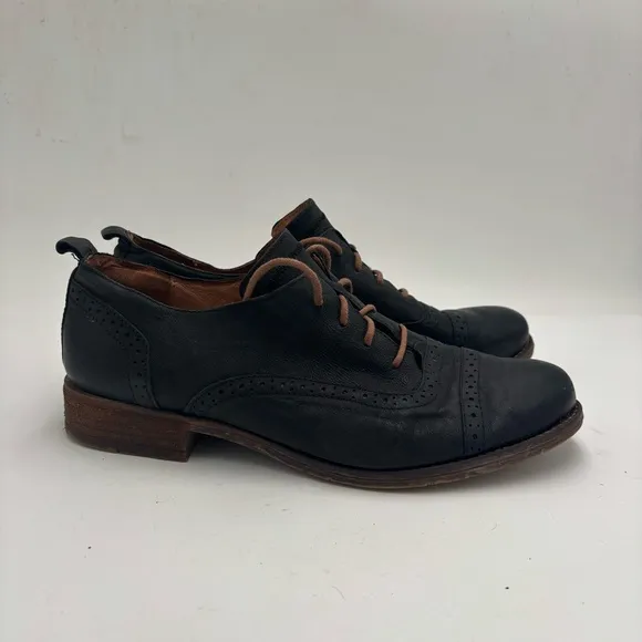 Josef Seibel Women’s 42 Black Leather Sienna 85 Lace Up Loafers
