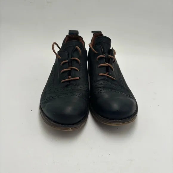 Josef Seibel Women’s 42 Black Leather Sienna 85 Lace Up Loafers