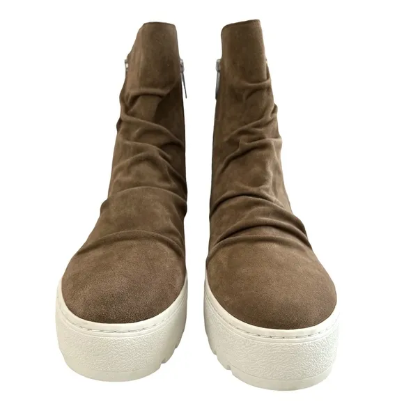 J/Slides Nila Taupe Suede Bootie Size 8