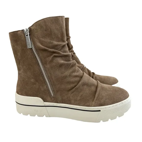 J/Slides Nila Taupe Suede Bootie Size 8