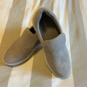 J/Slides Suede Platform Slides Grey Sz. 7.5