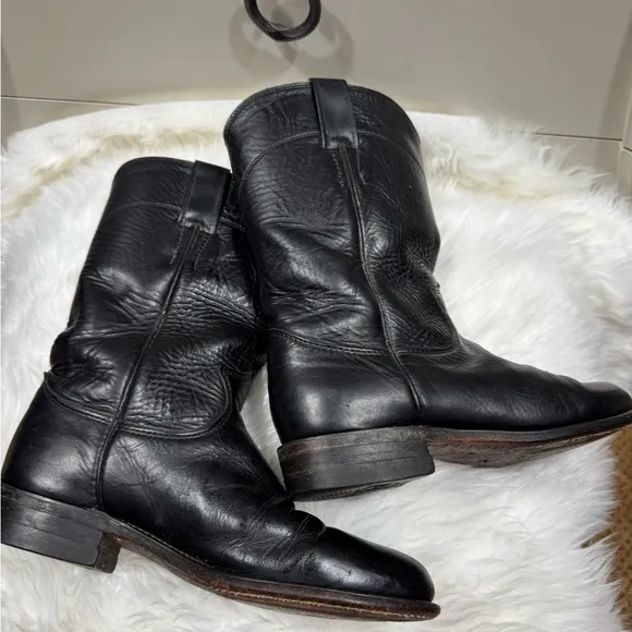 JUSTIN CLASSIC ROPER WESTERN BOOTS - ROUND TOE
