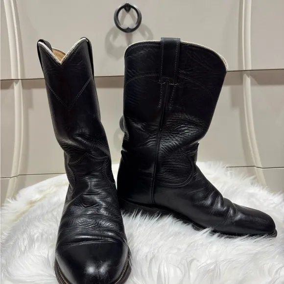 JUSTIN CLASSIC ROPER WESTERN BOOTS - ROUND TOE