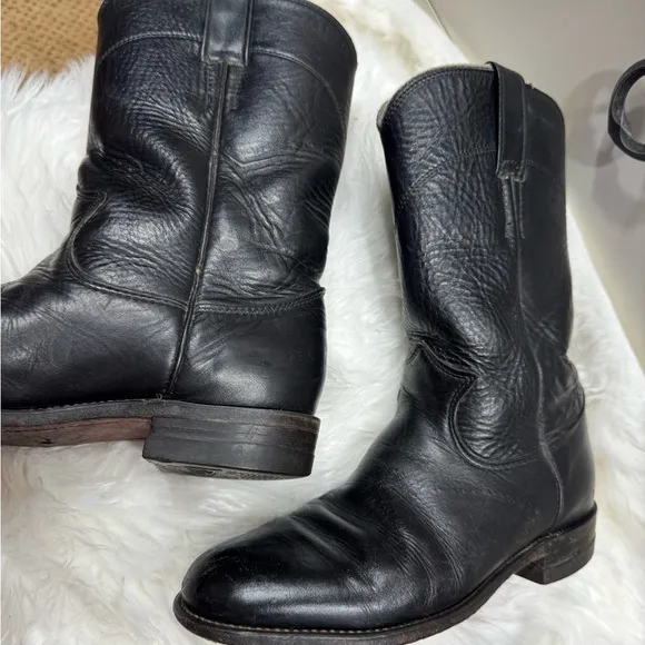 JUSTIN CLASSIC ROPER WESTERN BOOTS - ROUND TOE
