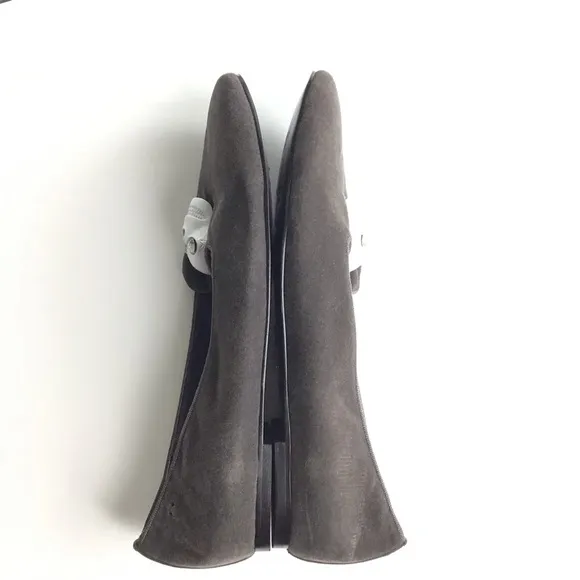 Kalaca Skull Flats 39 Gray Velvet Loafer Driving