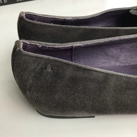 Kalaca Skull Flats 39 Gray Velvet Loafer Driving