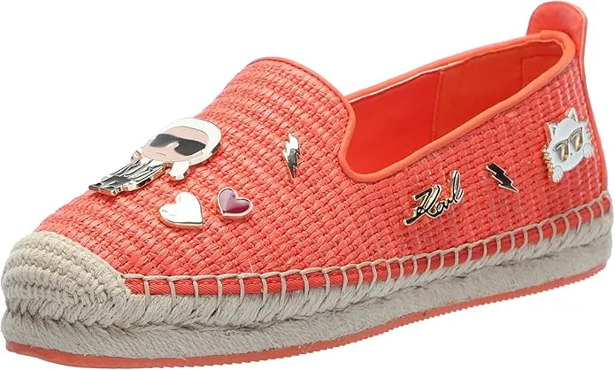 Karl Lagerfeld Paris Embellished Slip On Espadrilles size 9